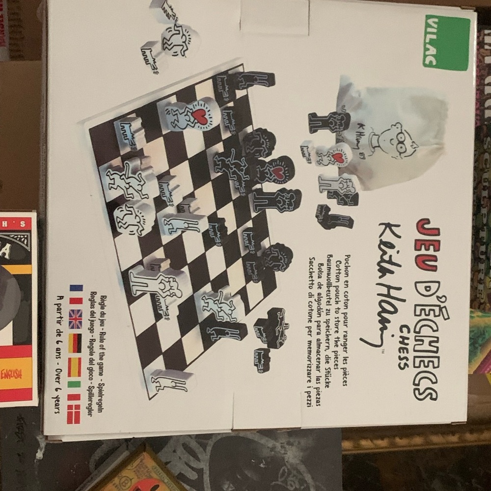 Keith Haring Chess Board Home decor